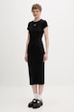 Odzież Tommy Jeans sukienka z wiskozą DW0DW22339 czarny