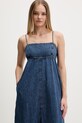 Tommy Jeans sukienka rozkloszowana jeansowa niebieski DW0DW22342