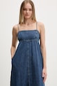 Tommy Jeans sukienka rozkloszowana jeansowa niebieski DW0DW22342