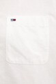 Tommy Jeans sukienka koszulowa z lnem DW0DW22344 biały