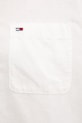 Tommy Jeans sukienka koszulowa z lnem DW0DW22344 biały