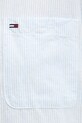 Tommy Jeans sukienka koszulowa z lnem DW0DW22344 niebieski