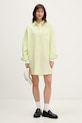 Tommy Jeans haljina u stilu košulje s lanom DW0DW22344 zelena SS26