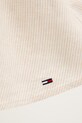 Tommy Jeans sukienka rozkloszowana z lnem DW0DW22345 beżowy