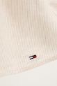 Tommy Jeans sukienka rozkloszowana z lnem DW0DW22345 beżowy