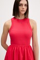 Tommy Jeans sukienka letnia bawełniana z elastanem DW0DW22593 czerwony