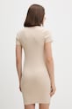 Odzież Tommy Jeans sukienka bodycon bawełniana z elastanem DW0DW22613 beżowy