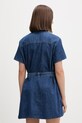Odzież Tommy Jeans sukienka bawełniana DW0DW22787 niebieski