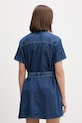 Odzież Tommy Jeans sukienka bawełniana DW0DW22787 niebieski