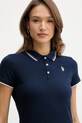 U.S. Polo Assn. sukienka bawełniana POLO DRESS granatowy WUP1312