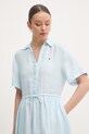 Tommy Hilfiger Ljetna haljina od lana plava WW0WW48950