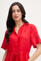 Tommy Hilfiger ljetna haljina od lana crvena WW0WW48950