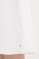 Tommy Hilfiger sukienka z lnem WW0WW49055 beżowy