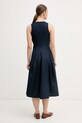 Oblečenie Tommy Hilfiger šaty s ľanom WW0WW49055 tmavomodrá