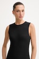 Tommy Hilfiger šaty s bavlnou čierna WW0WW50723