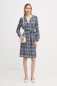 Marc Aurel sukienka letnia z wiskozy 6245A11109 granatowy SS26