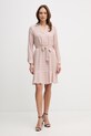Marc Aurel sukienka koszulowa z wiskozy 6246A11161 różowy SS26