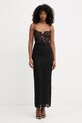 Bardot sukienka gorsetowa koronkowa 60180DB czarny SS26