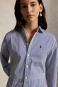 Bavlněné šaty Polo Ralph Lauren 211B22754 modrá