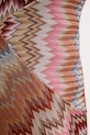 Missoni sukienka DS26SG29.BR014T pomarańczowy