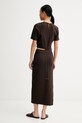 Odzież Sessun sukienka z wiskozą 26205006 brązowy