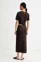 Odzież Sessun sukienka z wiskozą 26205006 brązowy
