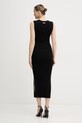 Oblečení Armani Exchange bodycon šaty z viskózy XW001900.AF10352 černá