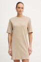 Armani Exchange sukienka bawełniana casual beżowy XW000825.AF10356