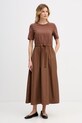 OUI sukienka brązowy 97171