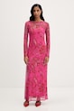 Never Fully Dressed sukienka wzorzyste różowy NFDDR3258