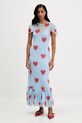 Never Fully Dressed sukienka maxi niebieski NFDDR3233