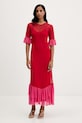 Never Fully Dressed sukienka NFDDR3212 czerwony SS26