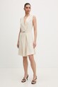 BOSS sukienka z wiskozy Dimosa-Mini 50554224 beżowy SS26
