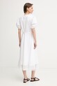 Odjeća BOSS ljetna haljina s dodatkom lana Doralia 50556233 bijela