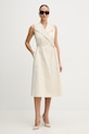 Šaty BOSS Dimosa2 50557446 béžová SS26