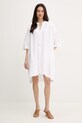 BOSS sukienka bawełniana Dollana 50558465 biały SS26