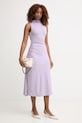 BOSS Φόρεμα με βισκόζη Eylai 50557369 μωβ SS26