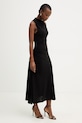 BOSS šaty z viskózy Eylai 50557369 černá SS26