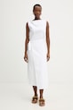 BOSS Φόρεμα βαμβακερό Emiaky λευκό 50558902