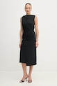 BOSS šaty bavlnené Emiaky 50558902 čierna SS26