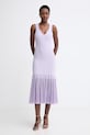 BOSS šaty s lyocellom Floe fialová 50557146