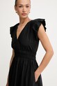 BOSS Orange rochie de vară din bumbac C Darico negru 50559093