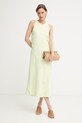 BOSS Orange сукня з льоном C Delinna 50559243 зелений SS26