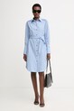 BOSS Orange košeľové šaty bavlnené C Delegant 3 50561950 modrá SS26