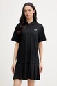 Joop! sukienka z bawełną czarny 30100680