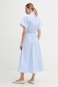 Odzież Joop! sukienka letnia z bawełną 30101379 niebieski