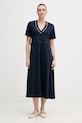 Joop! sukienka bawełniana bawełna granatowy 30102027