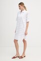 Joop! sukienka bawełniana 30102102 biały SS26