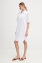 Joop! sukienka bawełniana 30102102 biały SS26