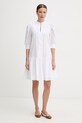 Joop! sukienka letnia bawełniana biały 30102116